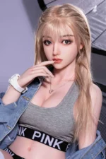 Celebrity real doll Elaine in red lingerie – realistic AI sex dolls