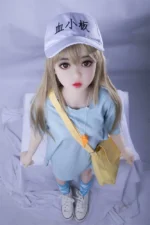 real doll mini Dora in casual outfit – small breast doll