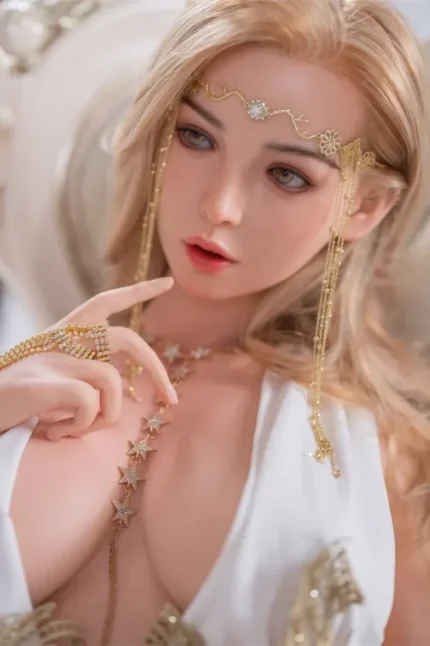 Most advanced sex robot Elina with TPE sex doll heads