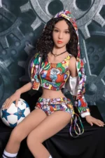 Petite real doll with luxury accessories and realistic finish