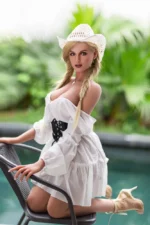 Melody's natural-looking sex doll hair adds another layer of authenticity to her realistic appearance.