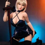 Sexy Blonde Love Doll Akira Silicone Head 163cm/E Cup