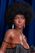 Dark skin sex doll Selena black sexy silicone doll